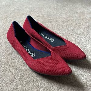 Rothy's Red Pointed Flats